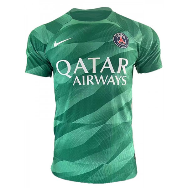 Paris saint germain maglia da portiere divisa da calcio PSG versione giocatore verde kit maglia sportiva da calcio da uomo 2023-2024